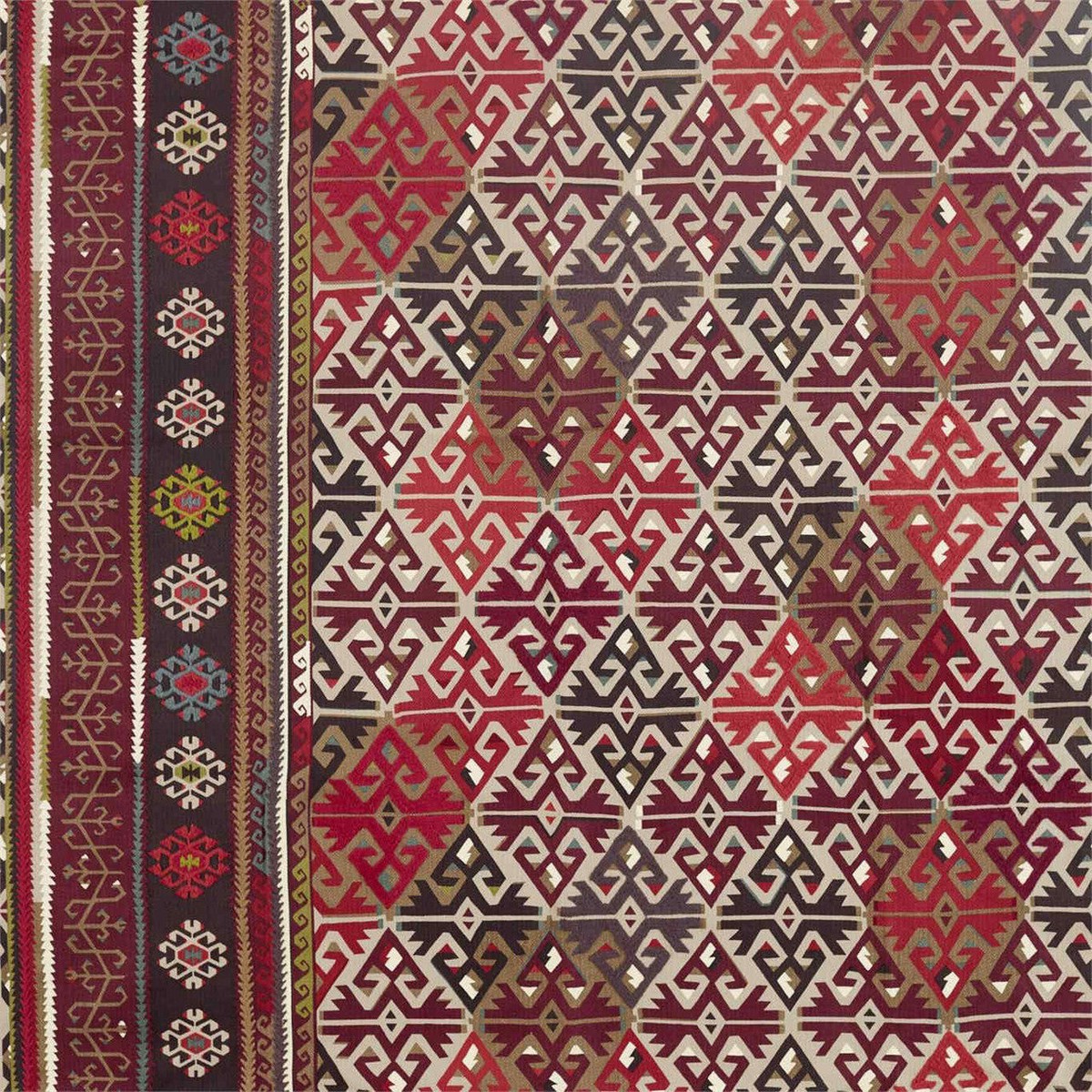 Burdock & Star Archive IV The Collector Fig/Carmine Fabric by Morris & Co