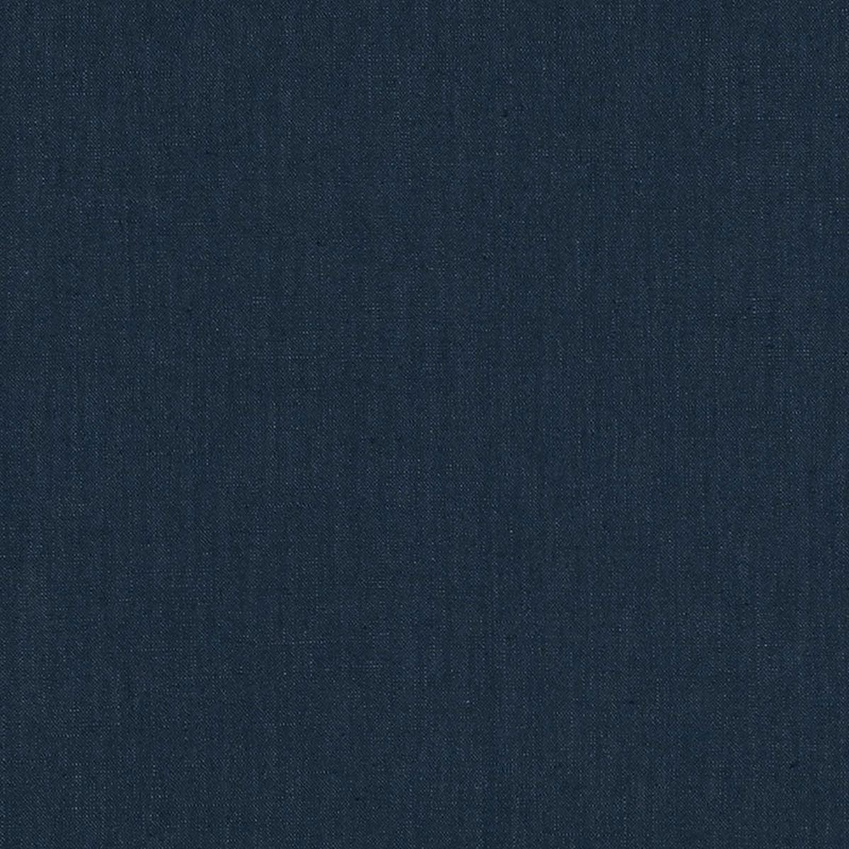 Lange Glazed Linen Navy Fabric