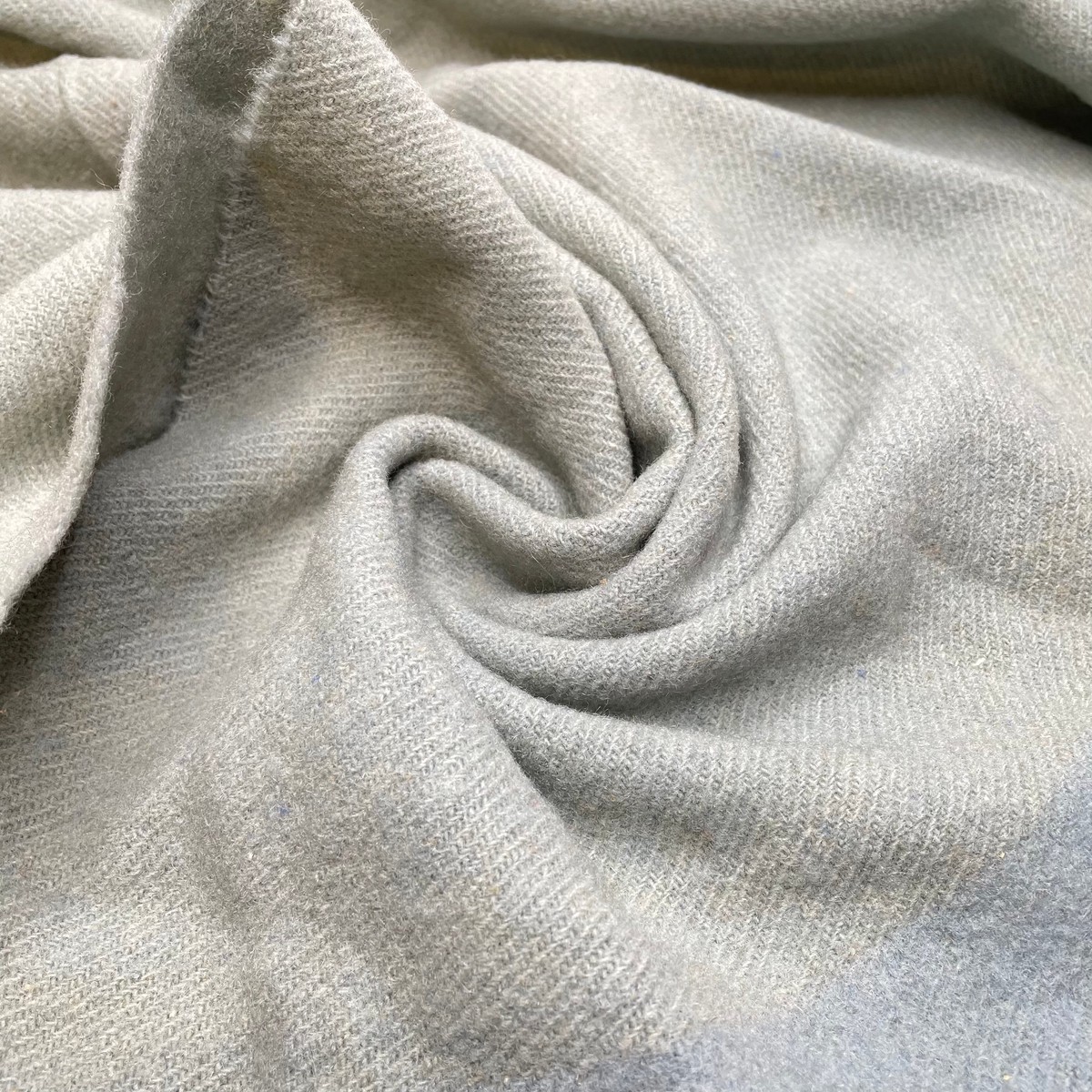 Whale Watching - Brushed Basket Weave Wool Woven - Light Blue Border - 0.9M Bundle