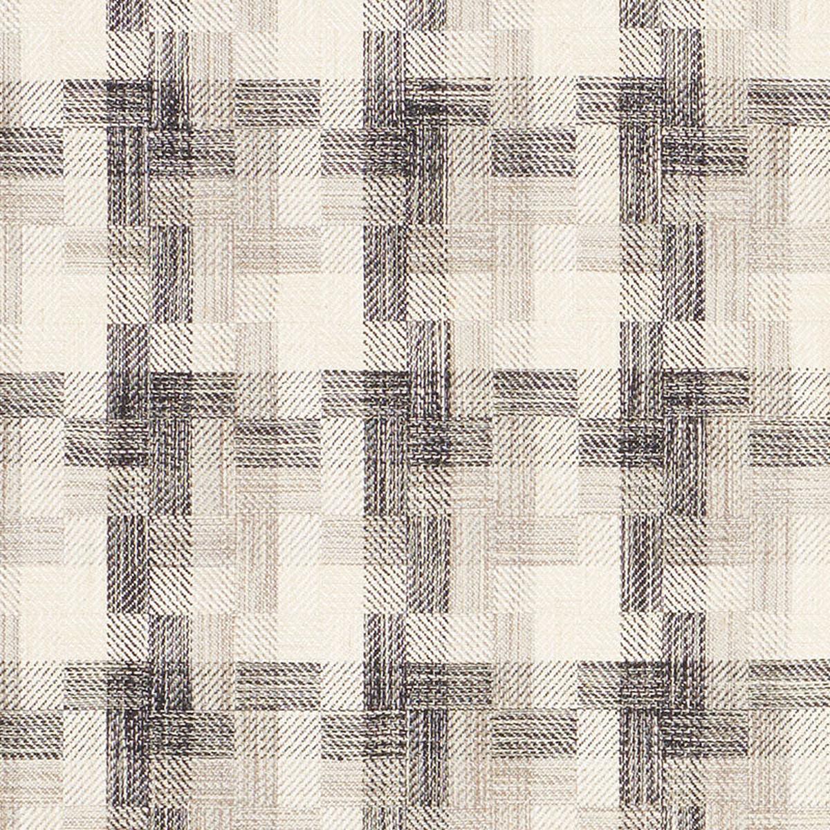 Boro Plaid Charcoal Fabric