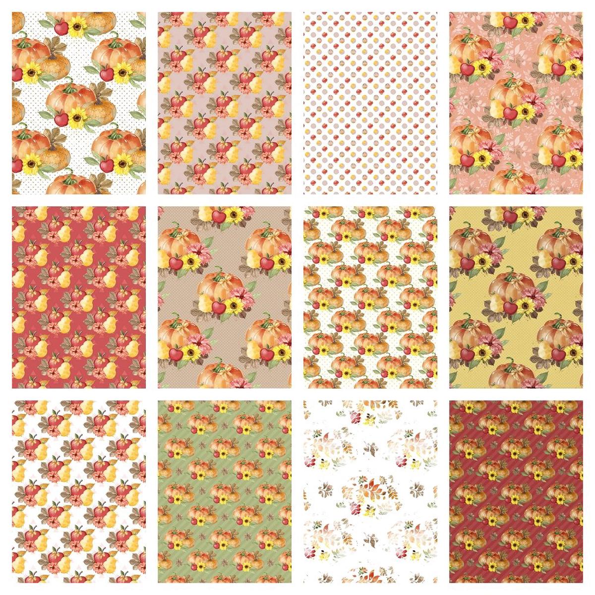 Fall Festival Fat Quarter Bundle - 12 Pieces