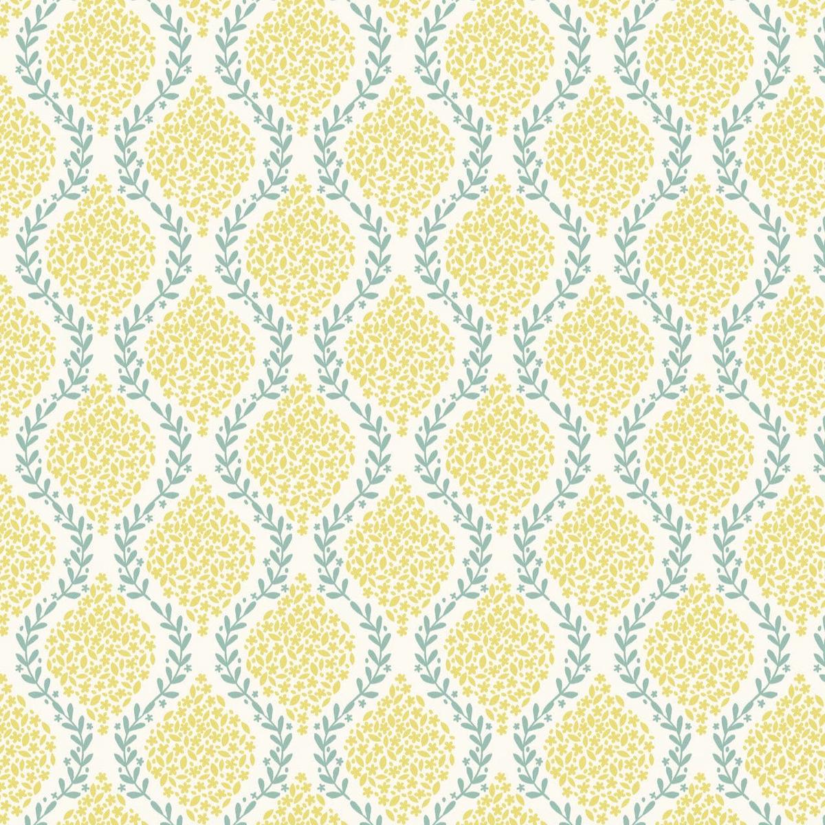 Lewis and Irene Spring Hare Reloved - Floral Trellis Yellow A727.1