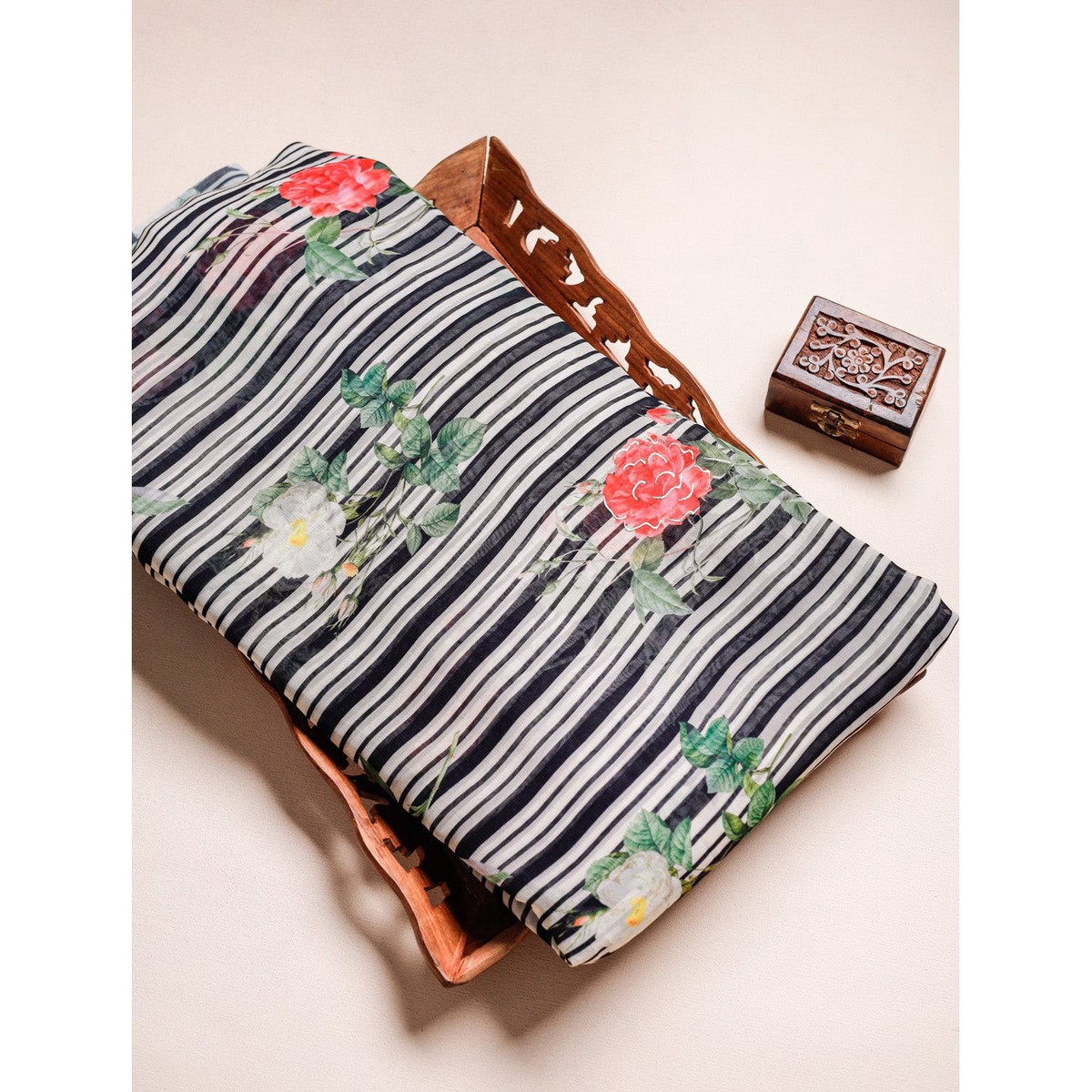 PURE VISCOSE GEORGETTE PRINTED FABRIC