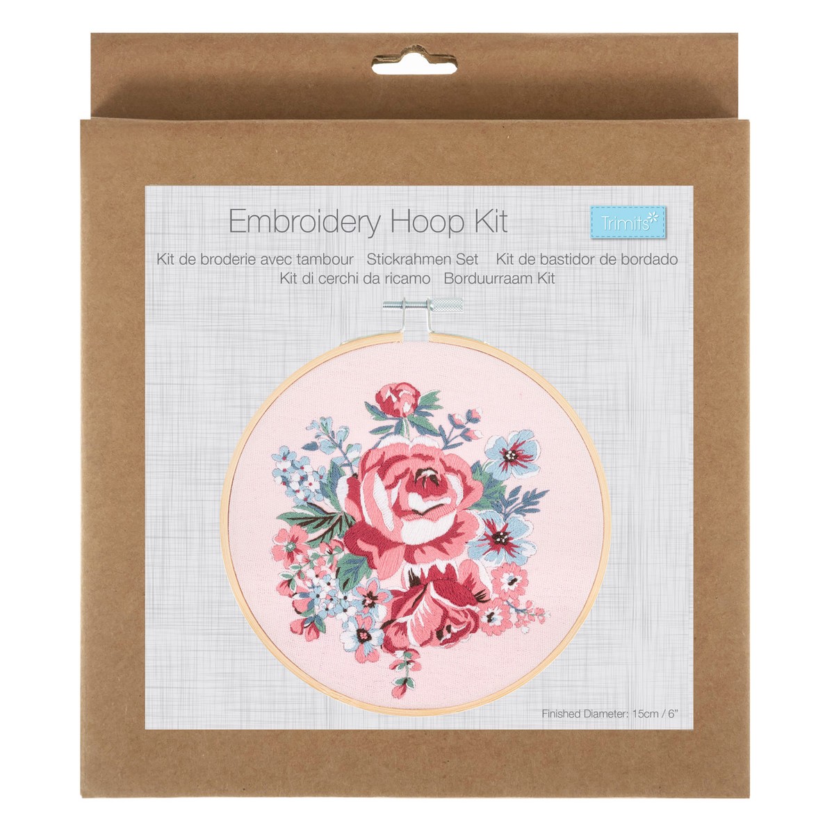 Embroidery Kit w/Hoop - Rose Blossom