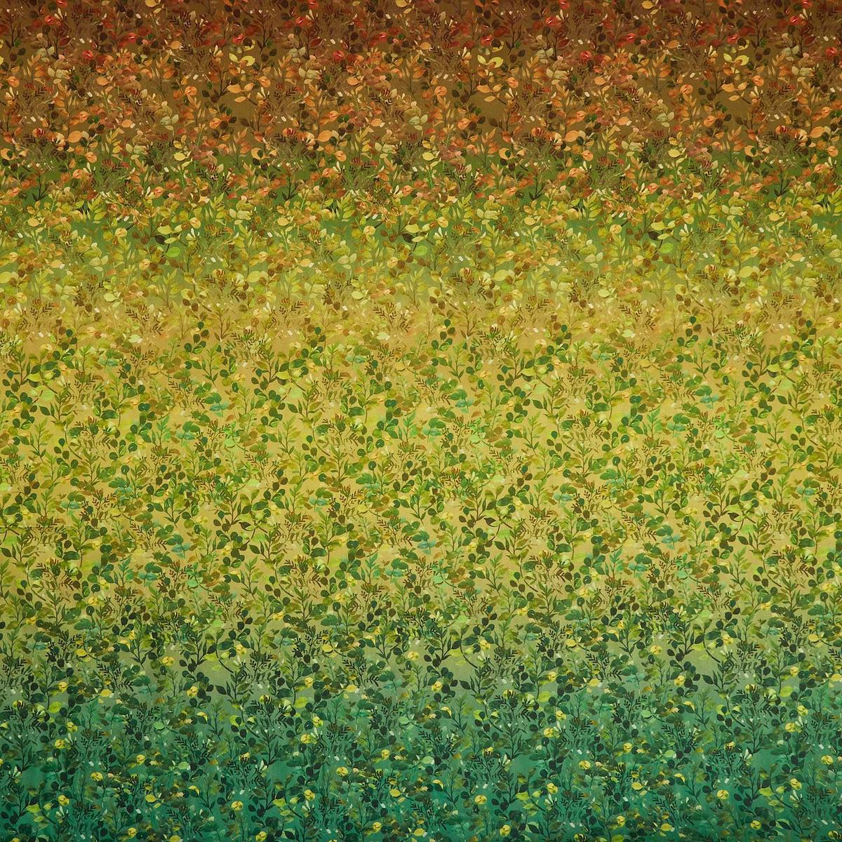 Glorious Garden - Leaf Ombre Green Yardage