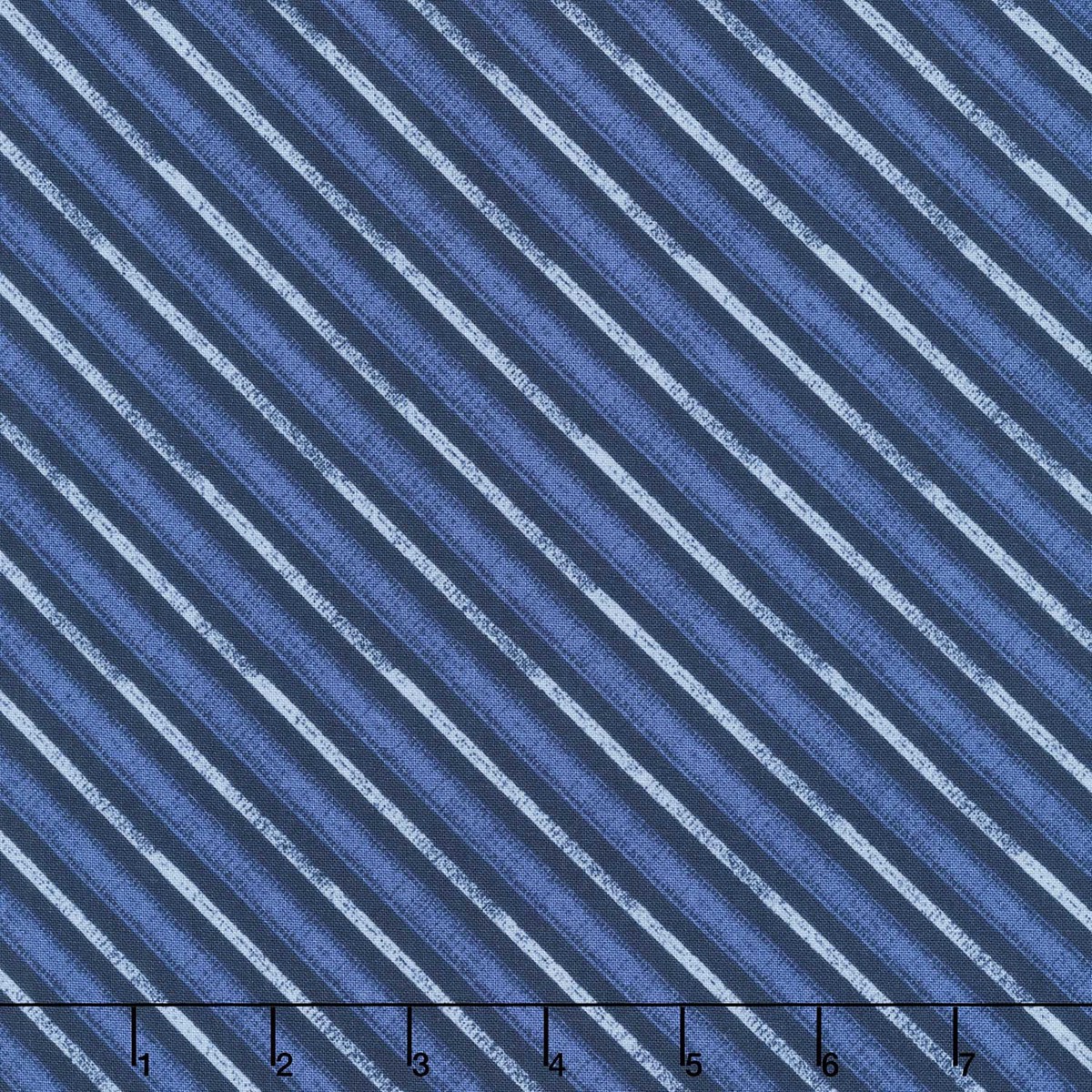 Lake Retreat - Diagonal Stripe Navy Yardage