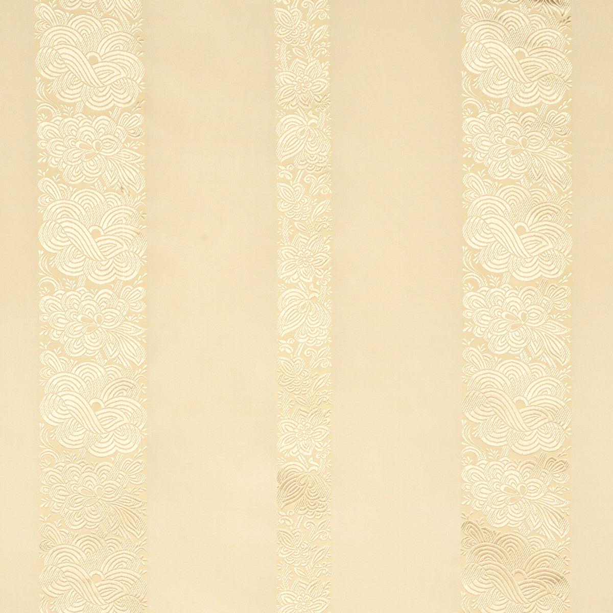 Mandarin Silk Stripe Gold Dust Fabric