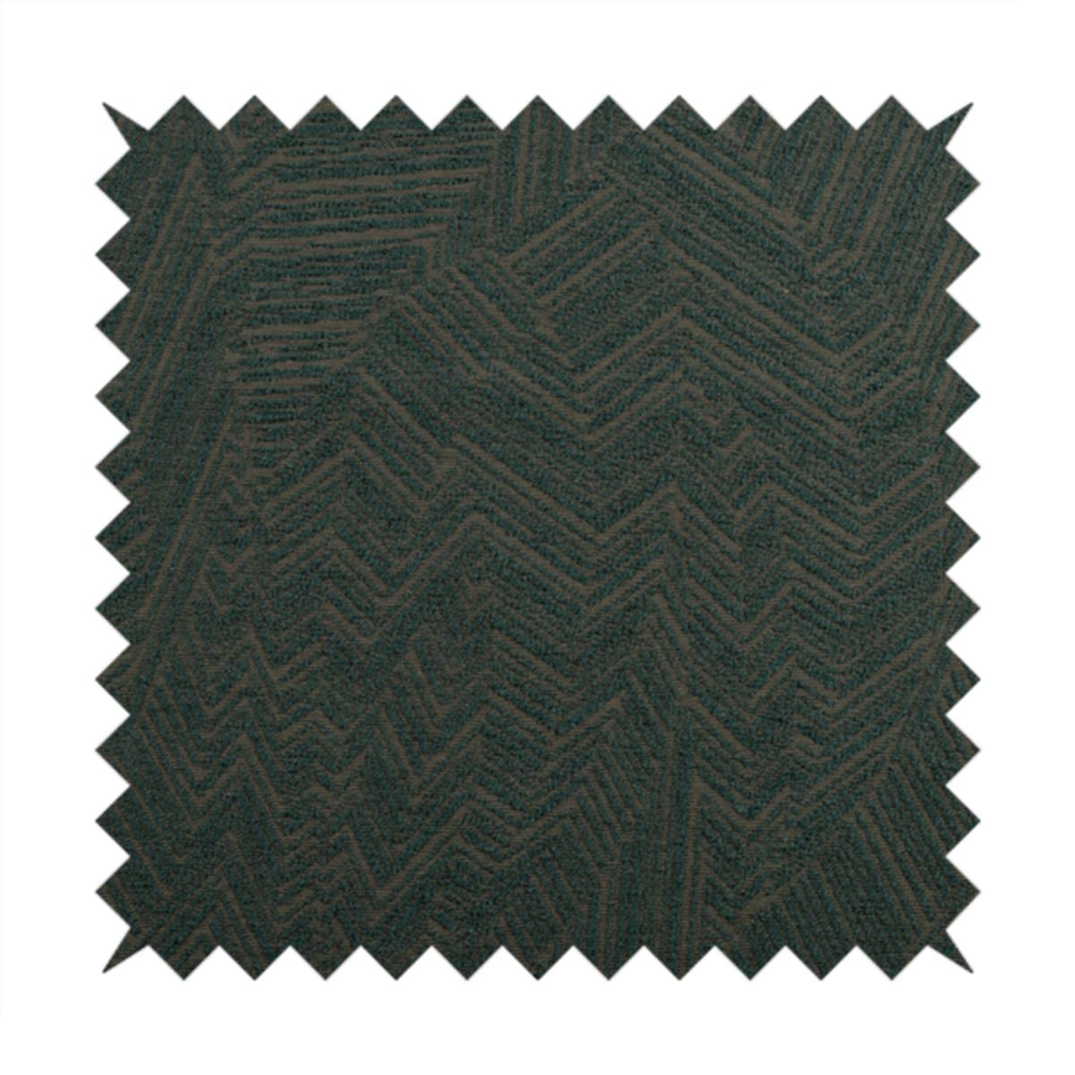 Cotswold Abstract Pattern Dark Teal Colour Upholstery Fabric CTR-2556