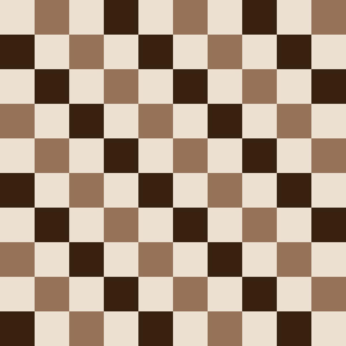 Handdrawn Coffee Brown Pattern 1 Quilting Cotton Fabric