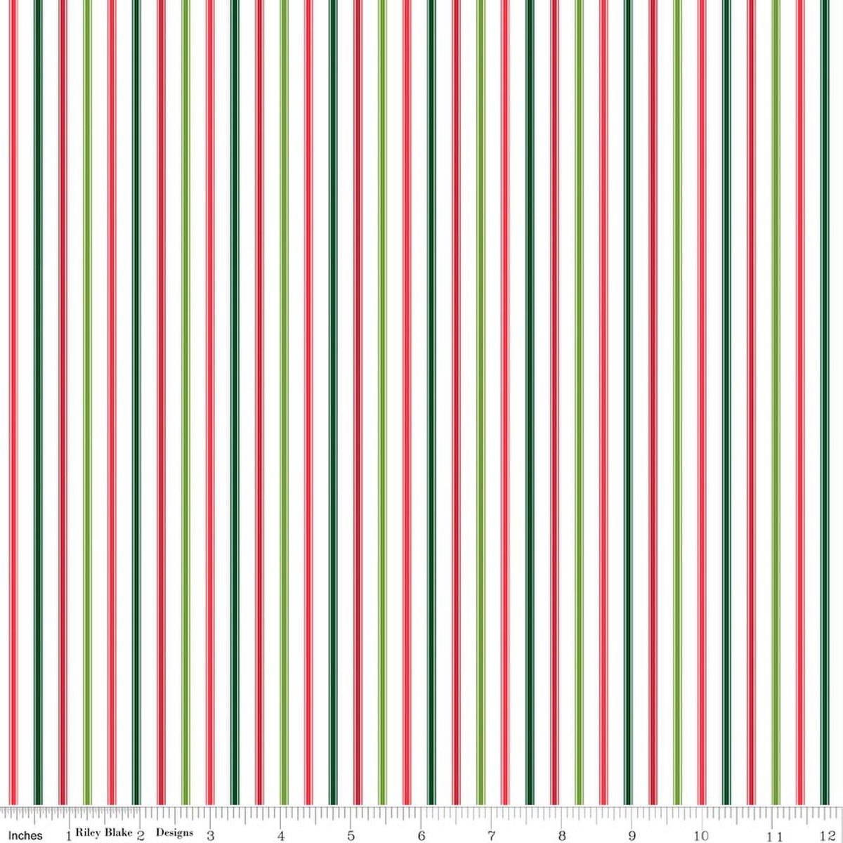 Seasonal Basics Ticking Stripe Christmas