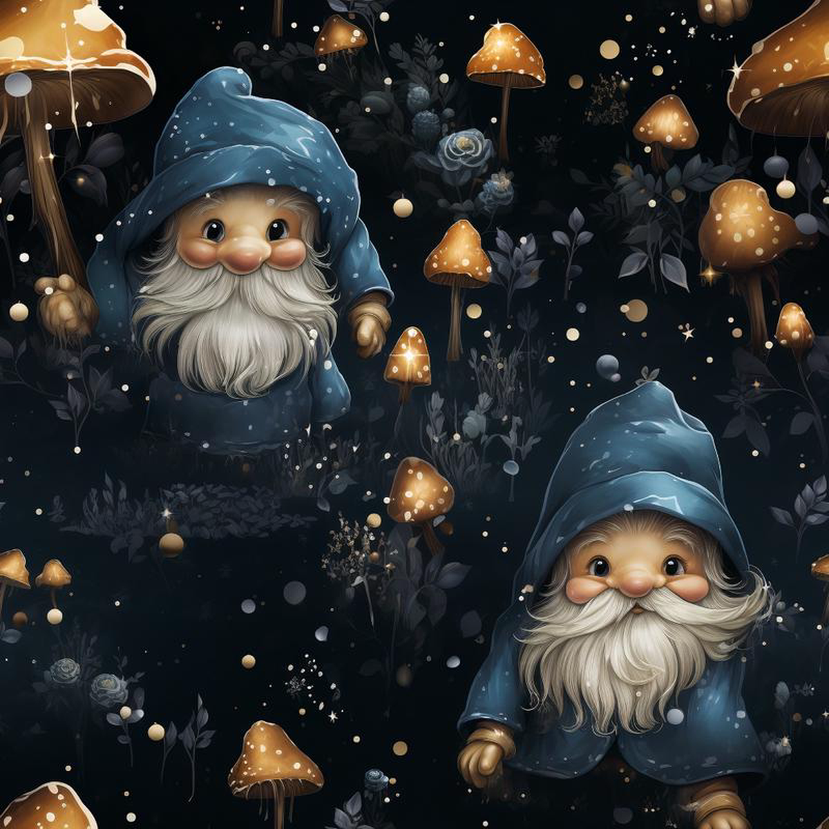Magical Land of Gnomes Pattern 7 Quilting Cotton Fabric