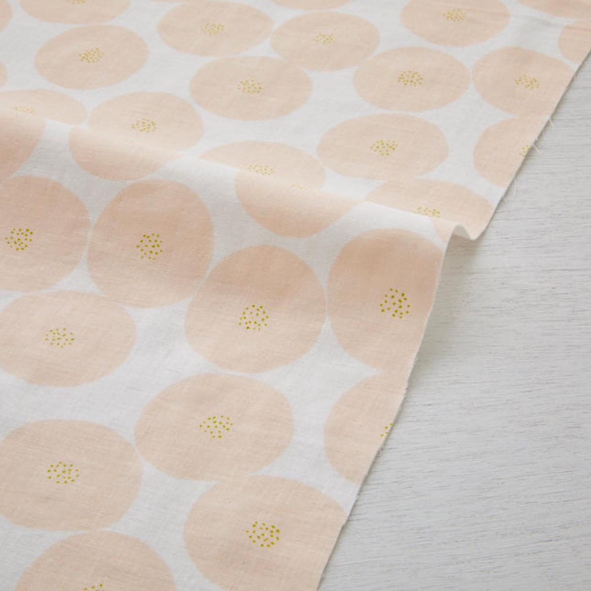 PEACH Mini Anpan Double Gauze, Muddy Works from KOKKA