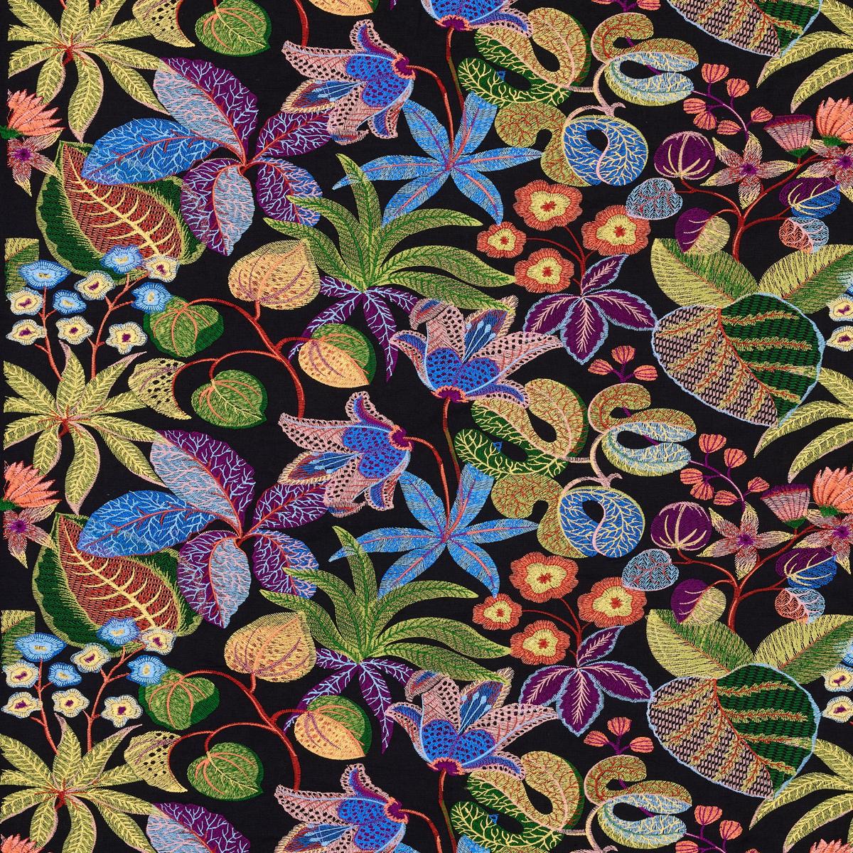 SCALAMANDRE GREENHOUSE FABRIC NIGHT SHADE - S7 00035400 NEW SKU # S754000003