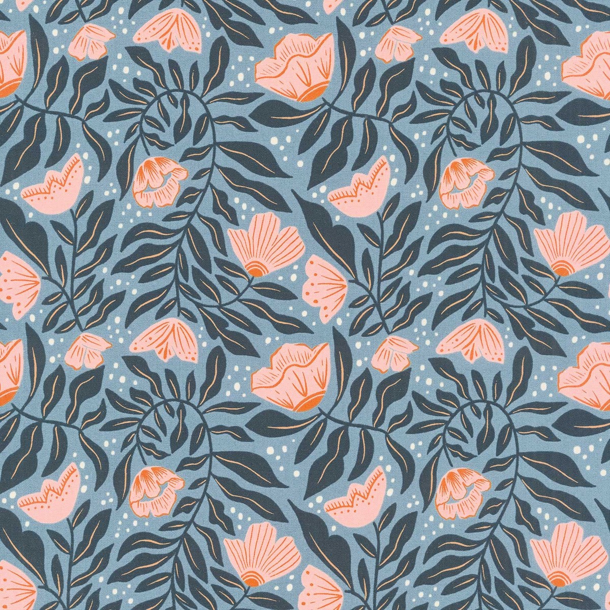 Folk and Lore - Dancing Flowers Lake Yardage