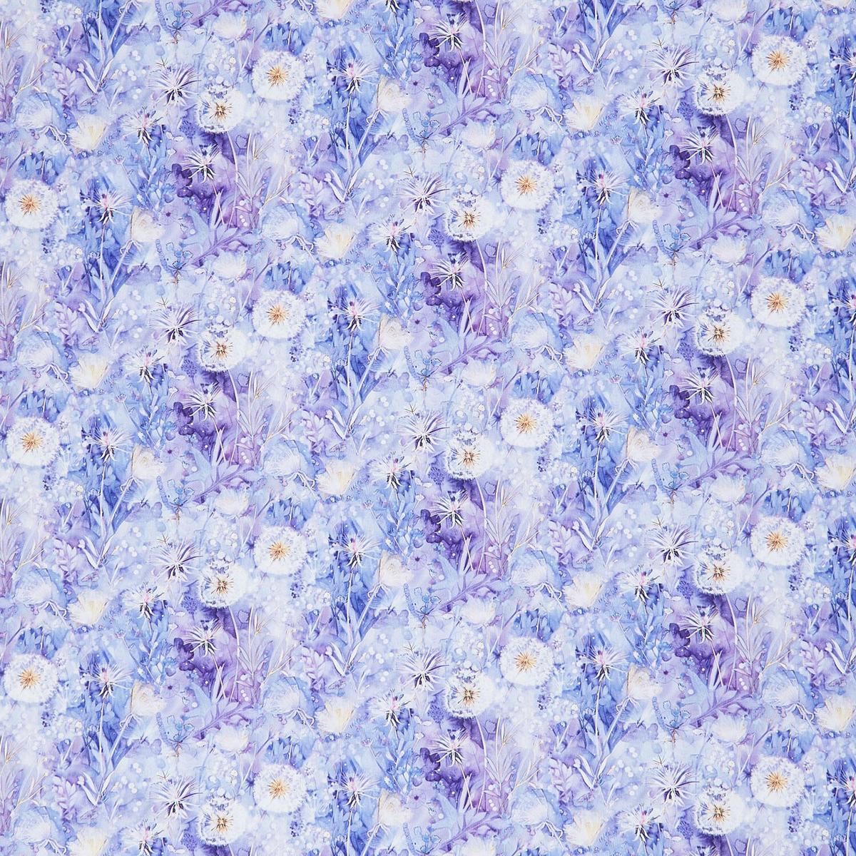 Mystic Meadow - Dandelions Floral Lilac Digitally Printed Yardage