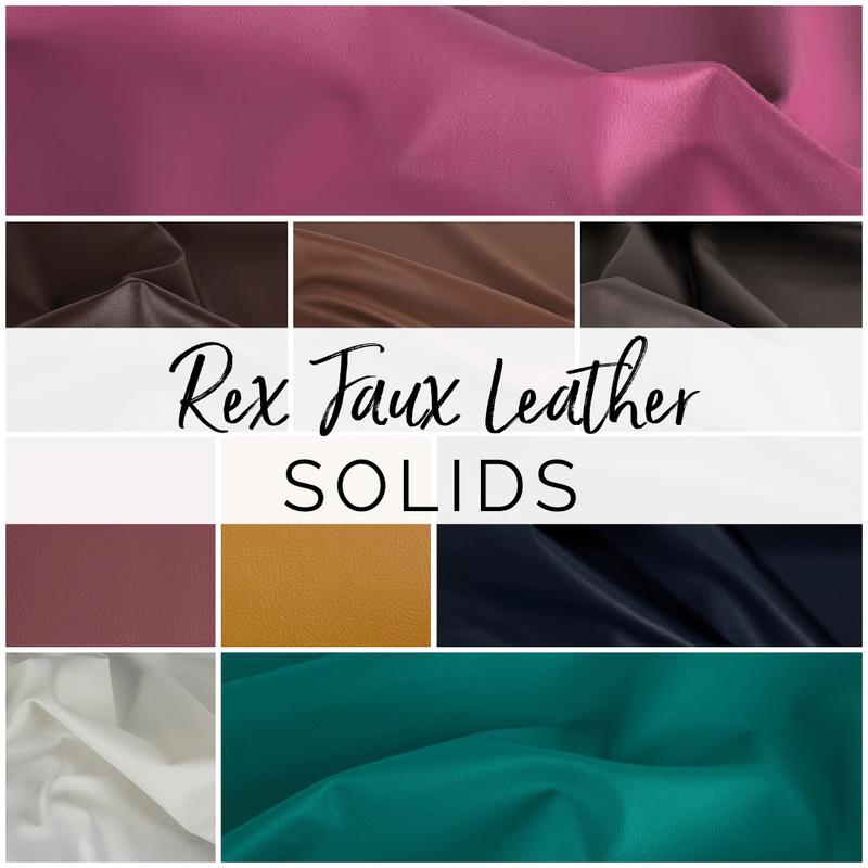 Rex Faux Leather Vinyl, SOLIDS - **WHILE SUPPLIES LAST**