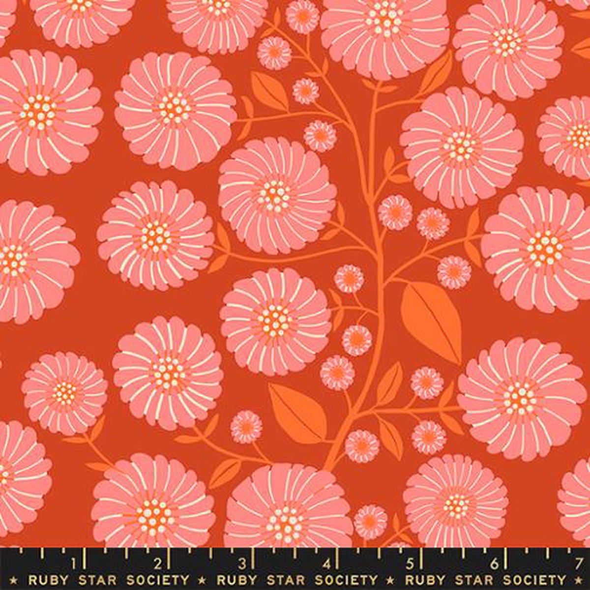 Floradora by Jen Hewett for Ruby Star Society - Strawflower in Cayenne