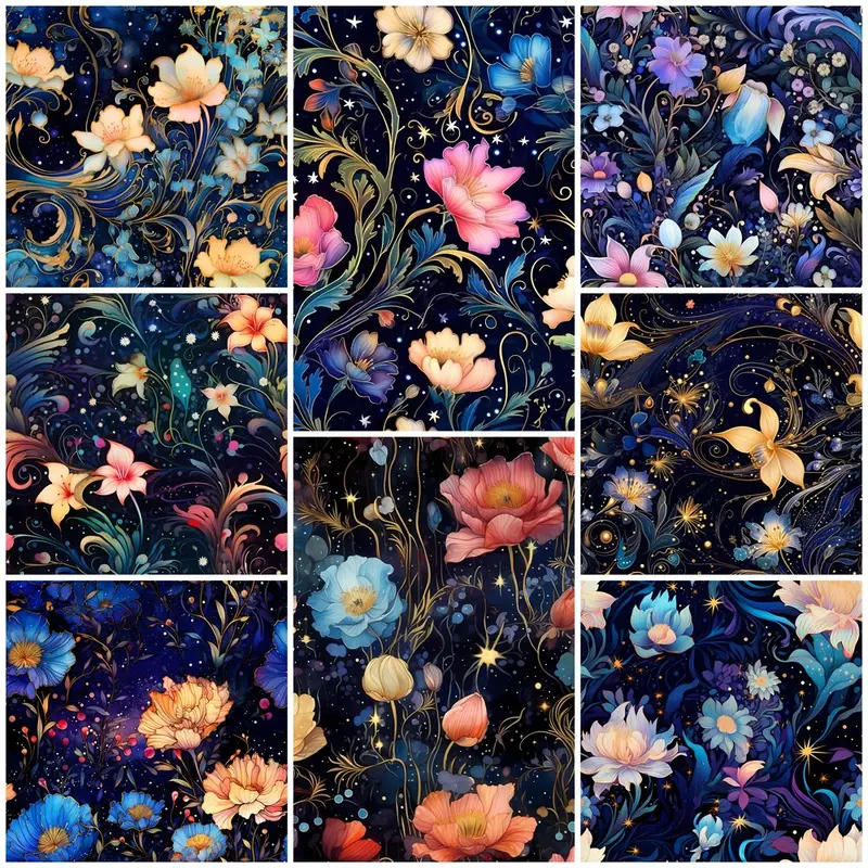 Nightlife Nouveau Floral Layer Cake - 8 Pieces