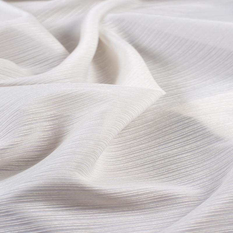 'Snow Top' Fabric by the Metre (Pearl White)
