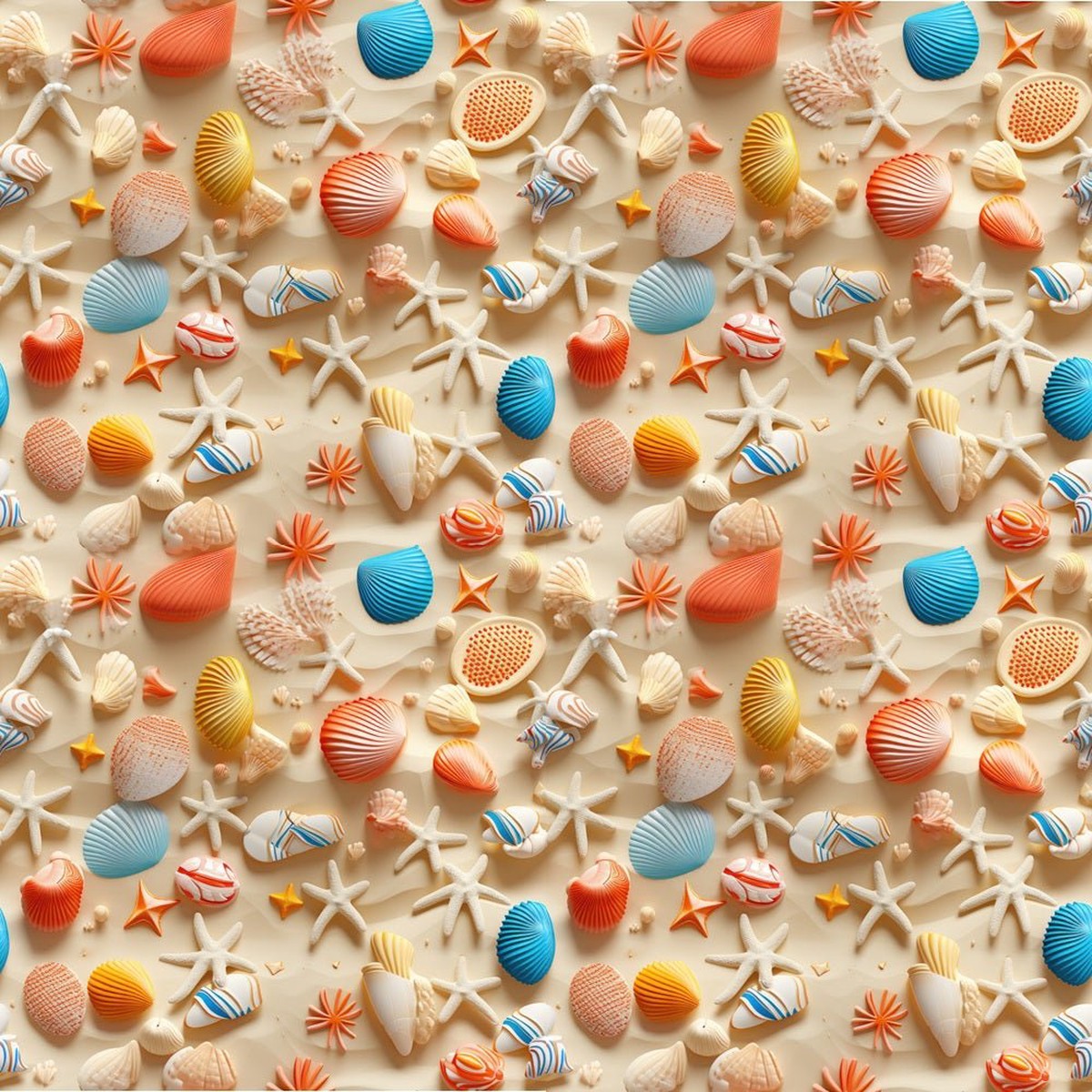 Life Is Better at the Beach Pattern 7 Fabric