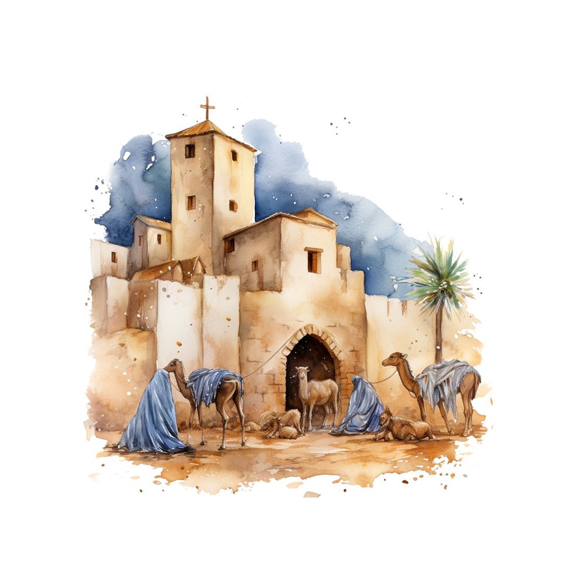 The City of Bethlehem 2 Fabric Panel