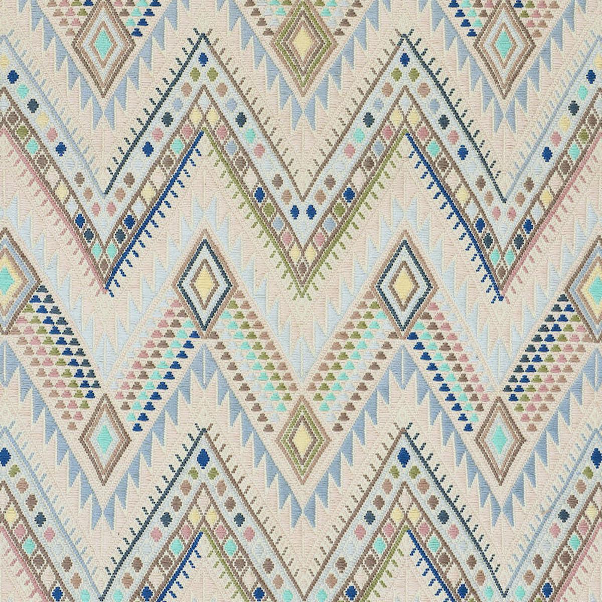 Coyolate Hand Woven Brocade Arctic Fabric