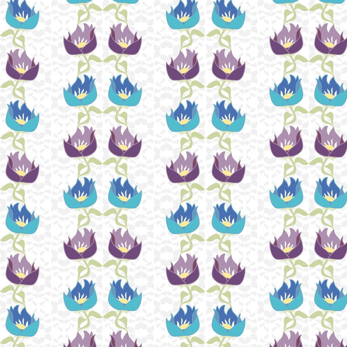 Frilly Floral Vine Fabric - Multi