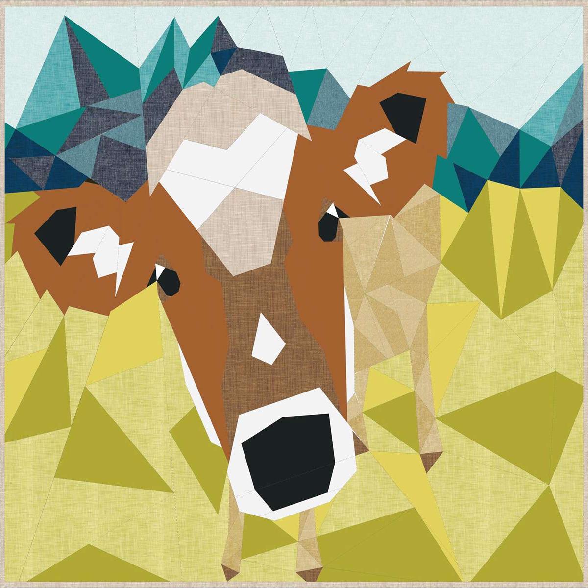 The Cow Abstractions Pattern by Violet Craft