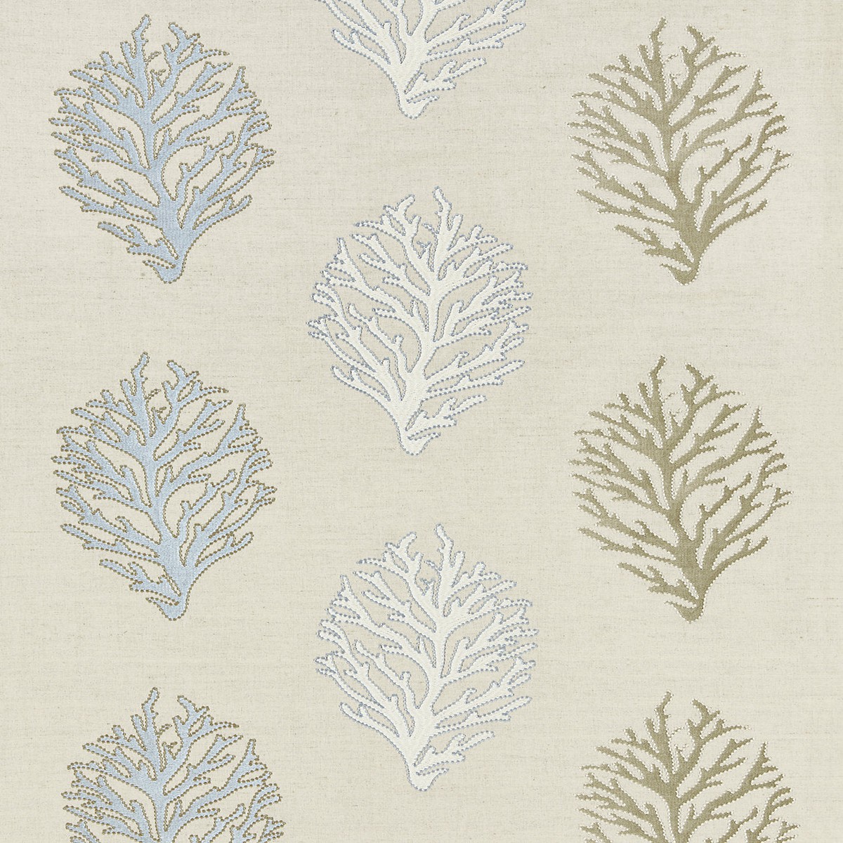 Coral Reef Embroidery - Sand by Scalamandre Fabric