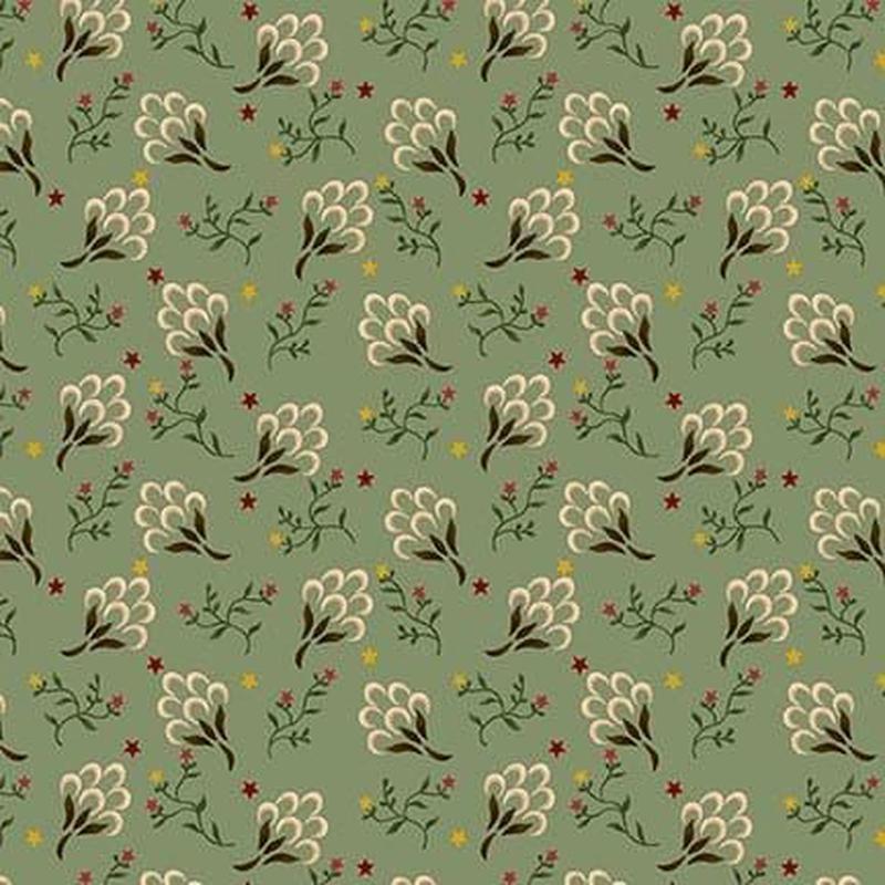Autumn Farmhouse - Clover Blossoms Aqua