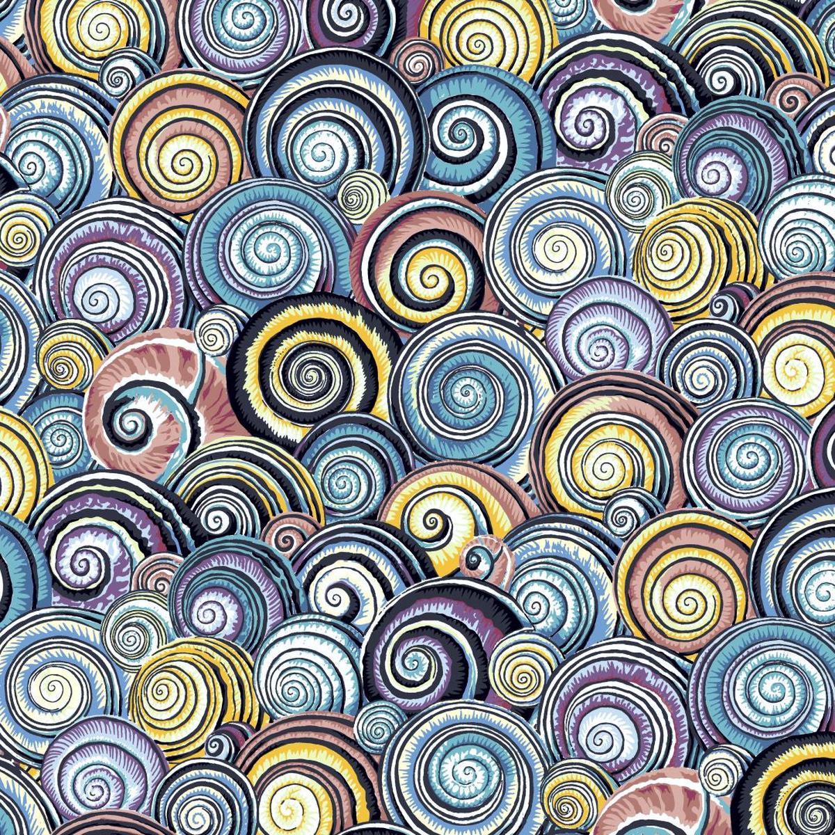PHILIP JACOBS - KAFFE FASSET COLLECTIVE - STASH, Spiral Shells, Contrast