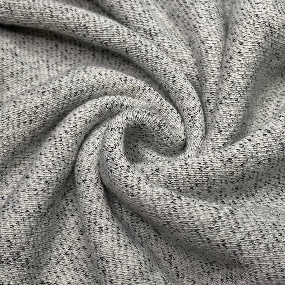 Sweats For Virtual Classes - Terry Towel Cotton Blend Knit - White/Grey - 2.4M Bundle