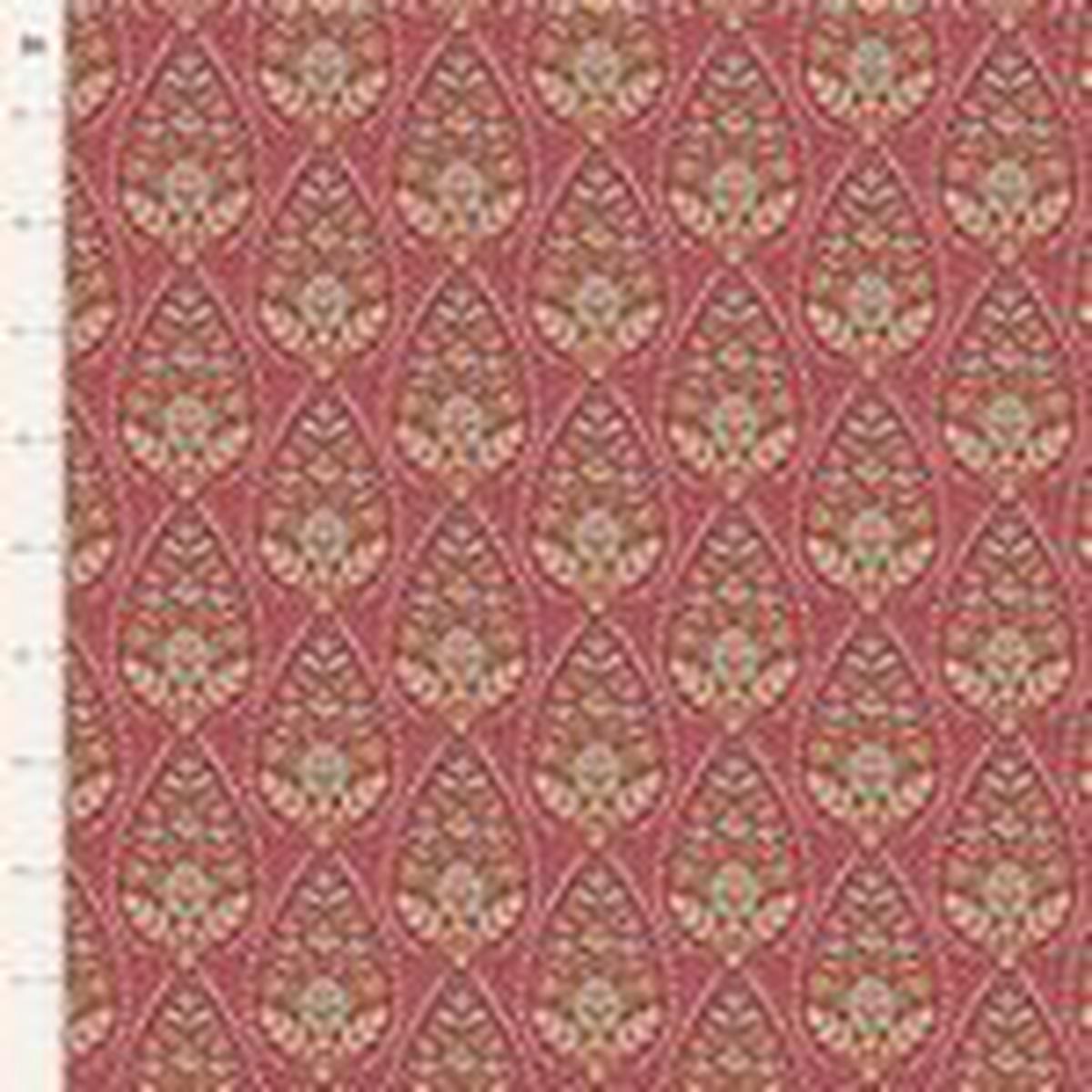 Fabric SANCTUARY ADINA MAROON by TILDA, TIL100561 - 28" remnant