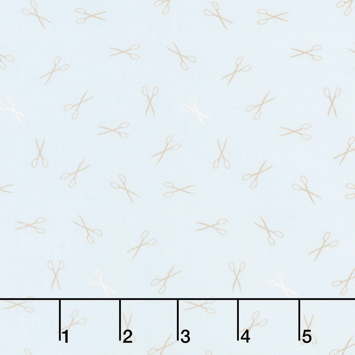 Sewing Bird - Good Scissors Blue Quartz Yardage