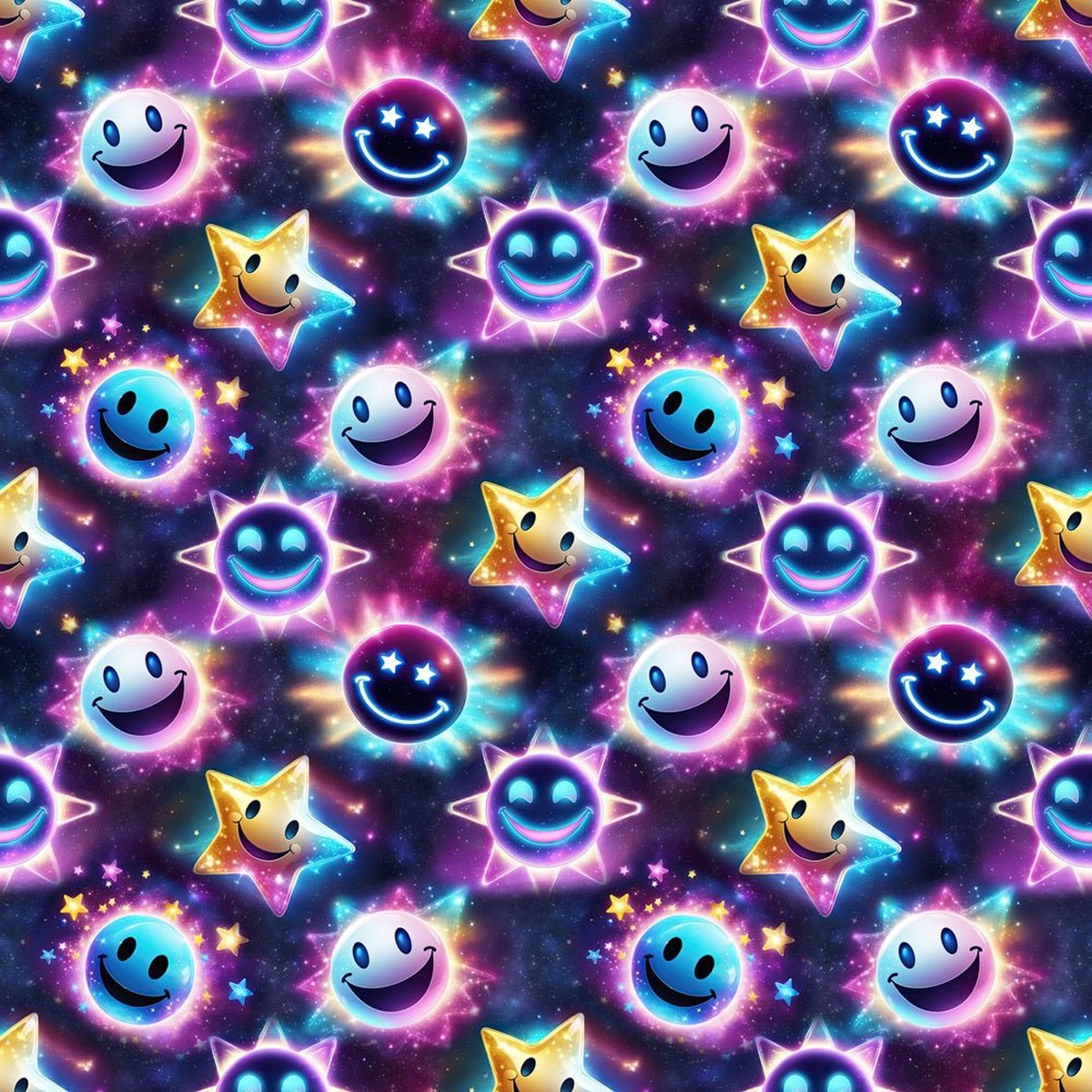Cartoon Sun Star Fabric
