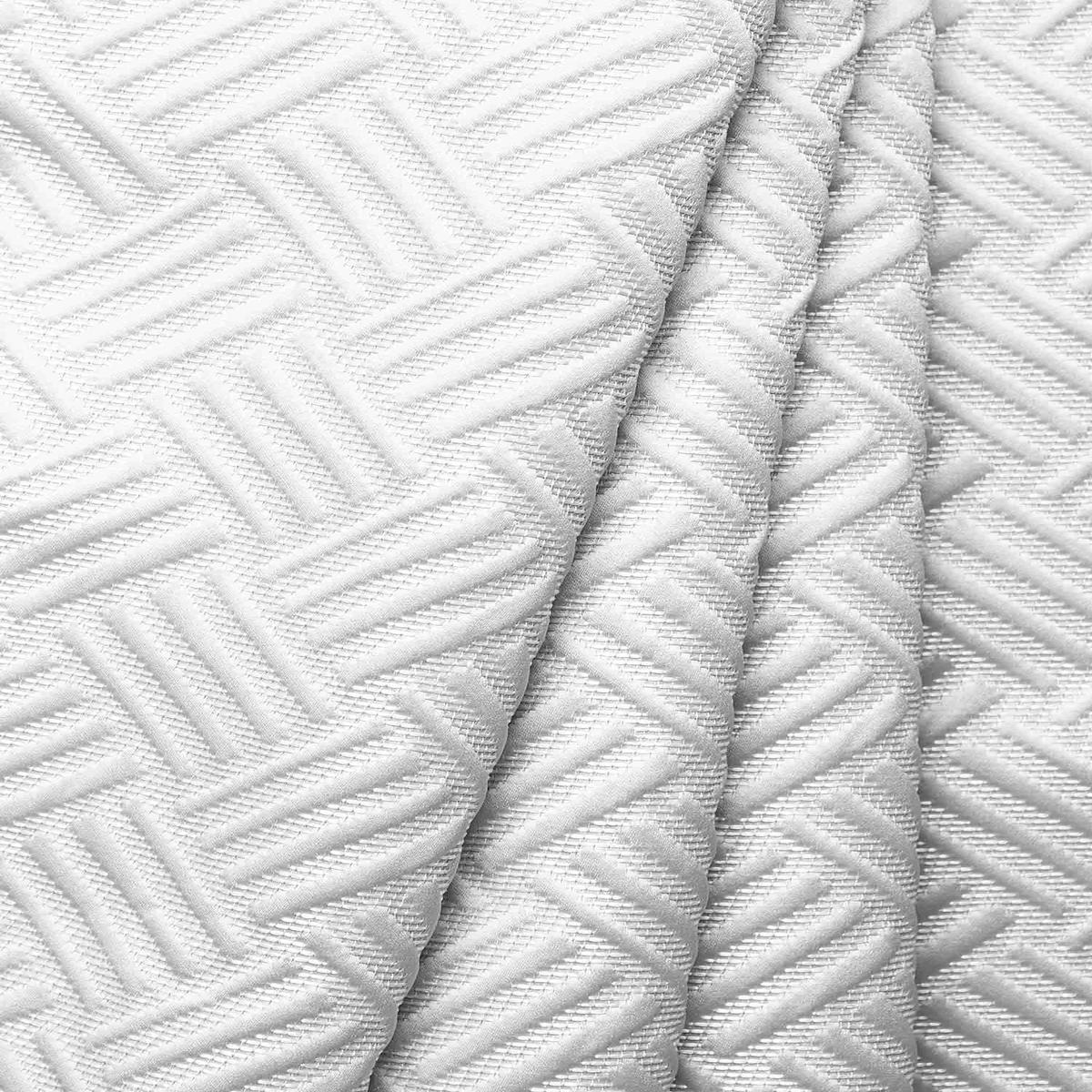 'Dholpur Stone' Fabric by the Yard (Cotton White)