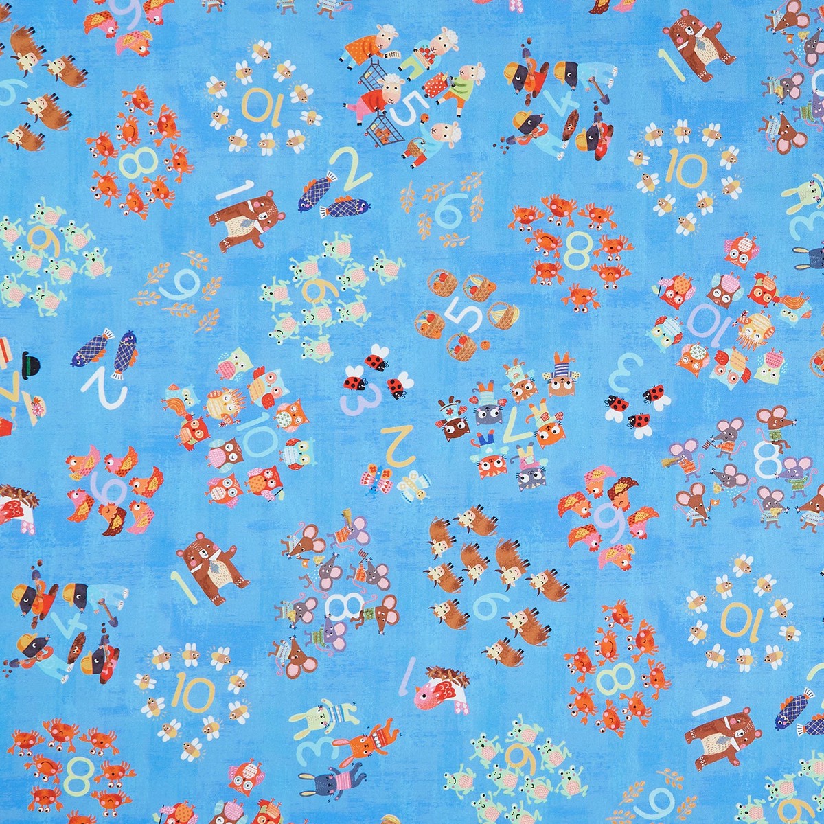 Fun-2-3 - Numbers Blue Yardage