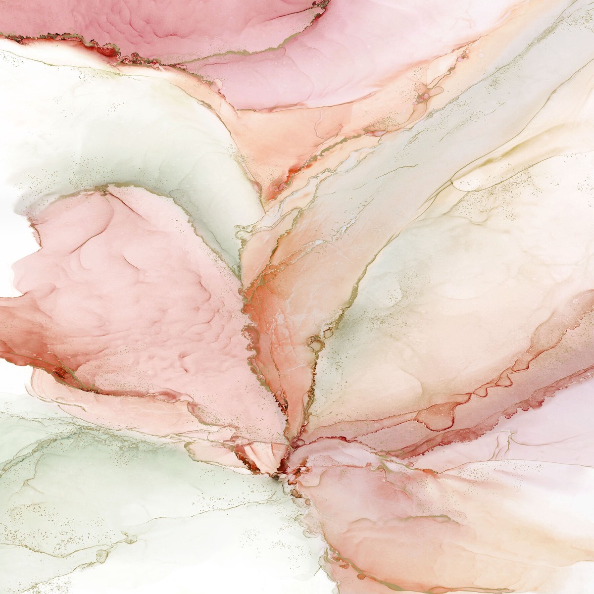 Midas Touch Marble Rose Metallic Panel