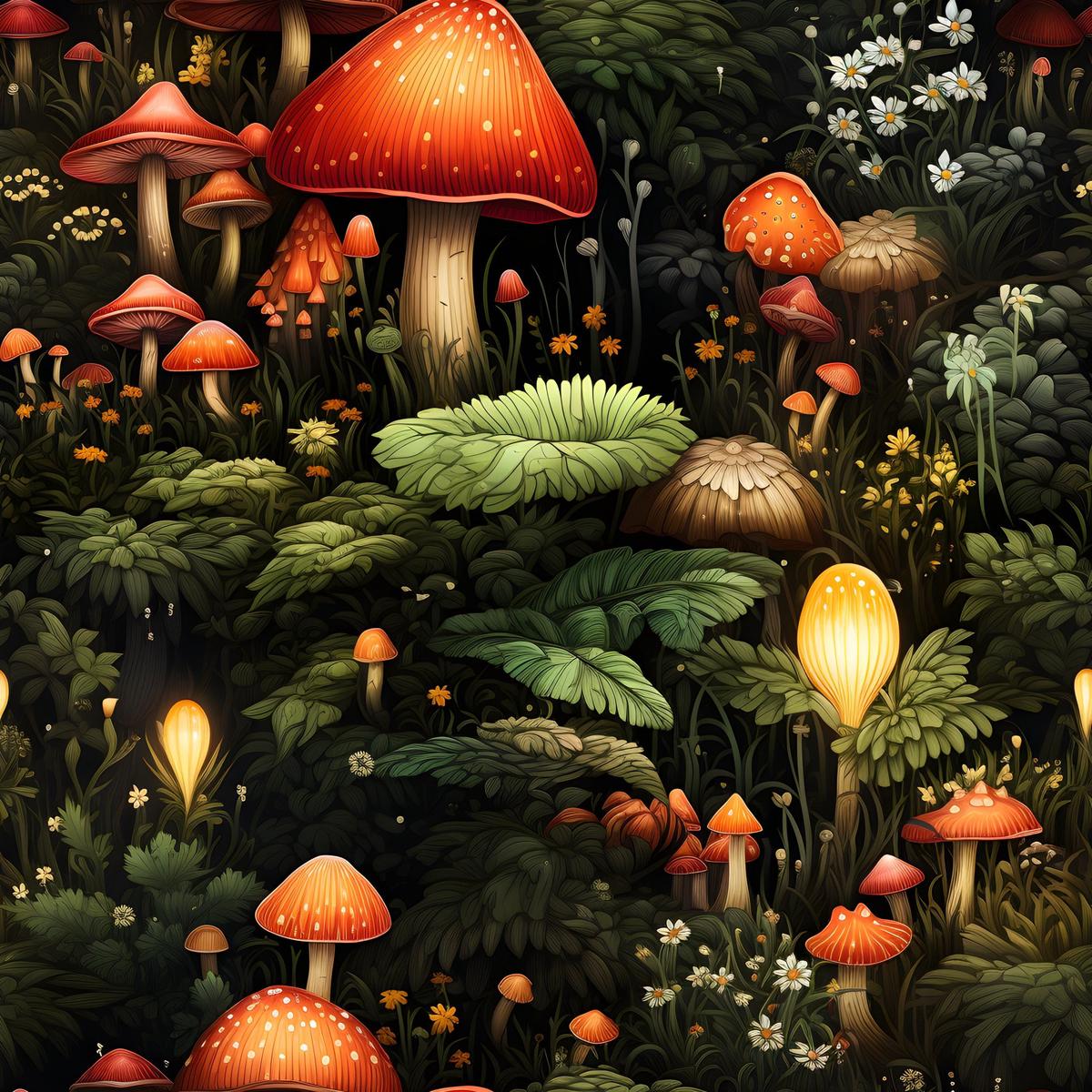 Fairy Garden Pattern 3 Quilting Cotton Fabric