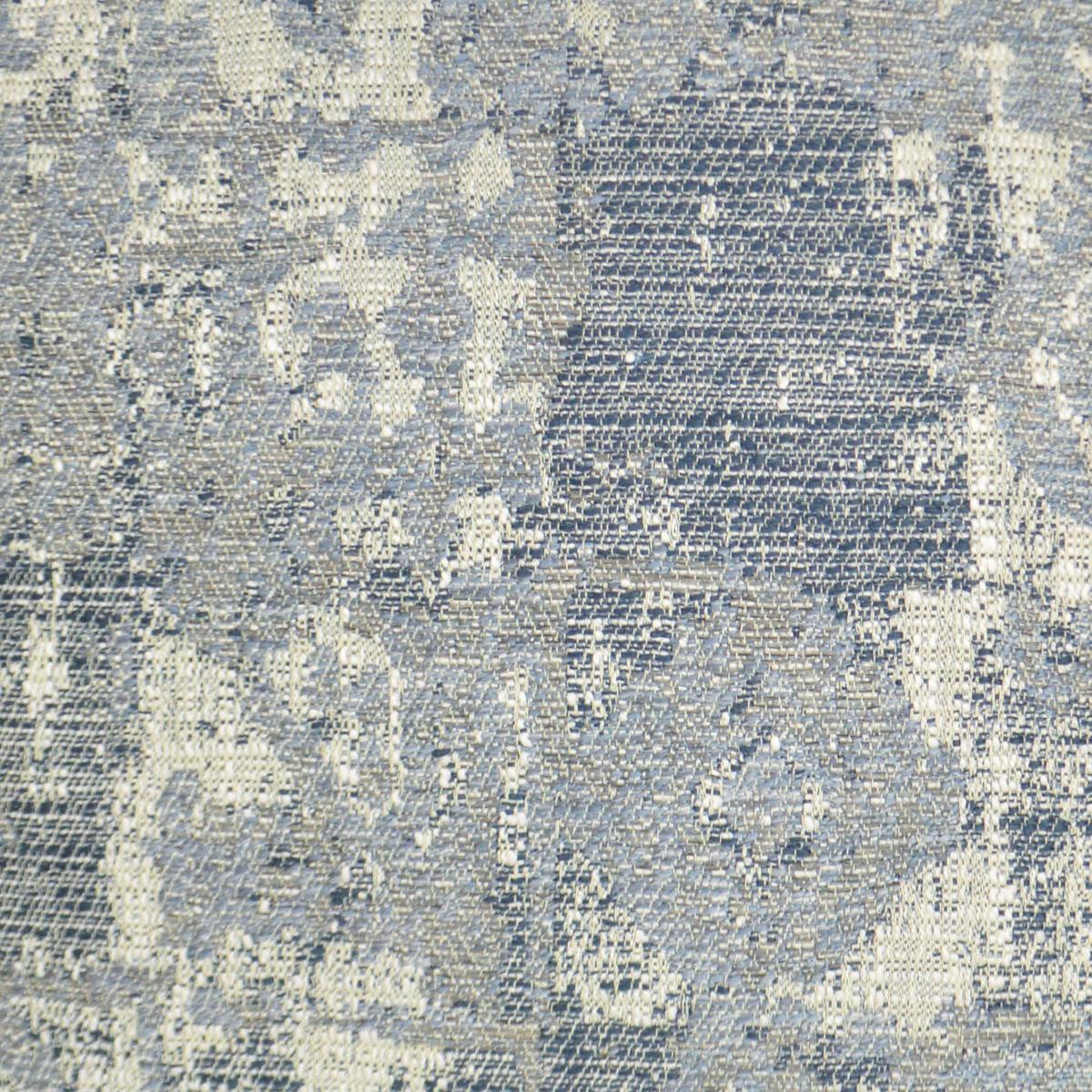 D.V. KAP HOME 3225-I-YARD Leyton Fabric - Indigo Abstract, Global Slate Blue - Leyton