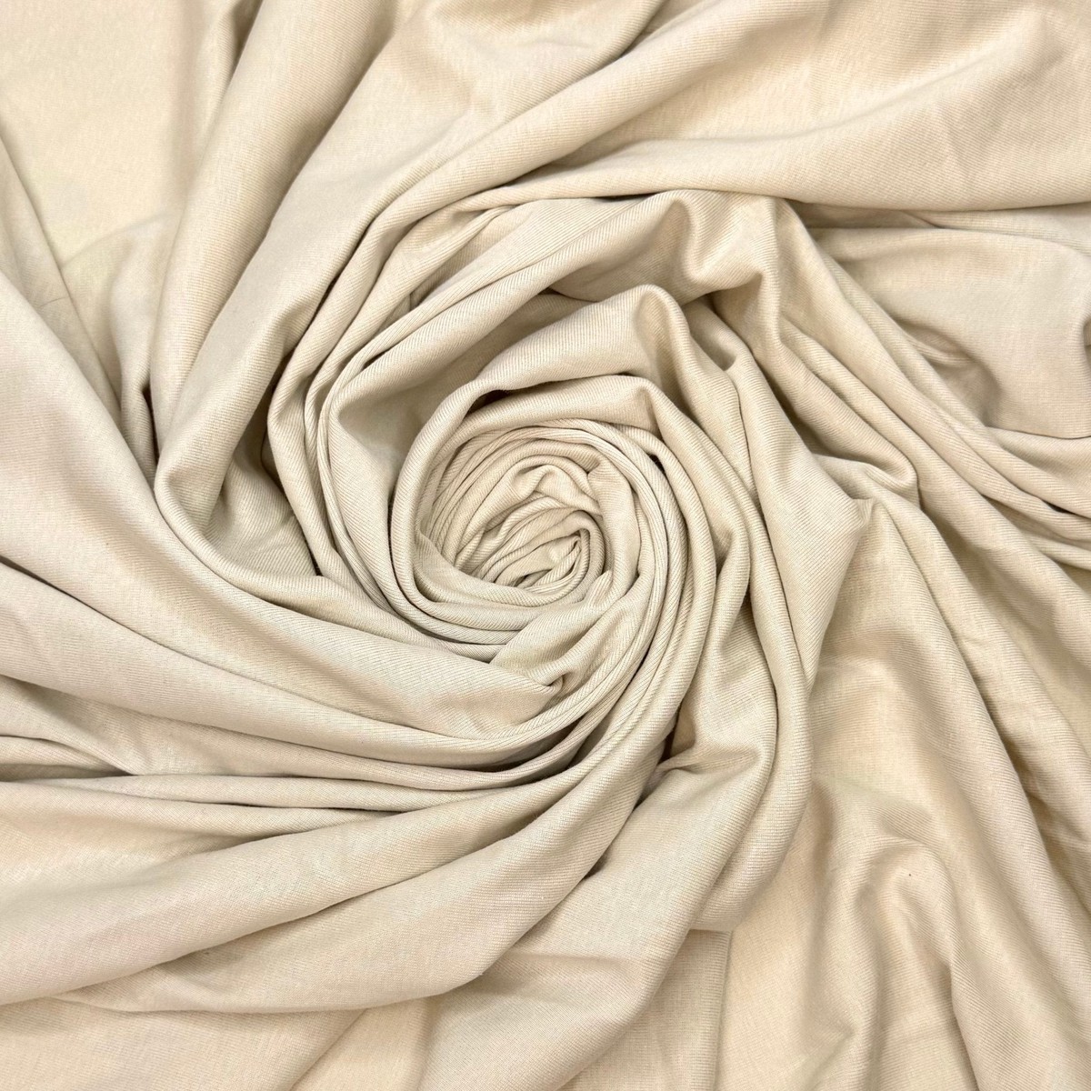 Stretch Solves Everything - Rib Knit Cotton Blend Knit - Dark Cream - 2.1M Bundle