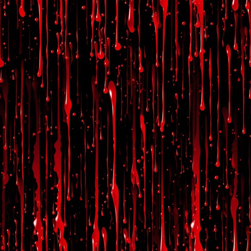 Dripping Red Liquid Pattern 2 Quilting Cotton Fabric