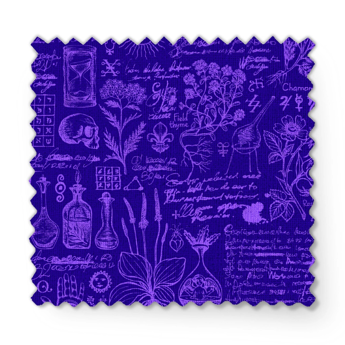 Kate Ward Thacker - Botanical Alchemy - Purple Fabric