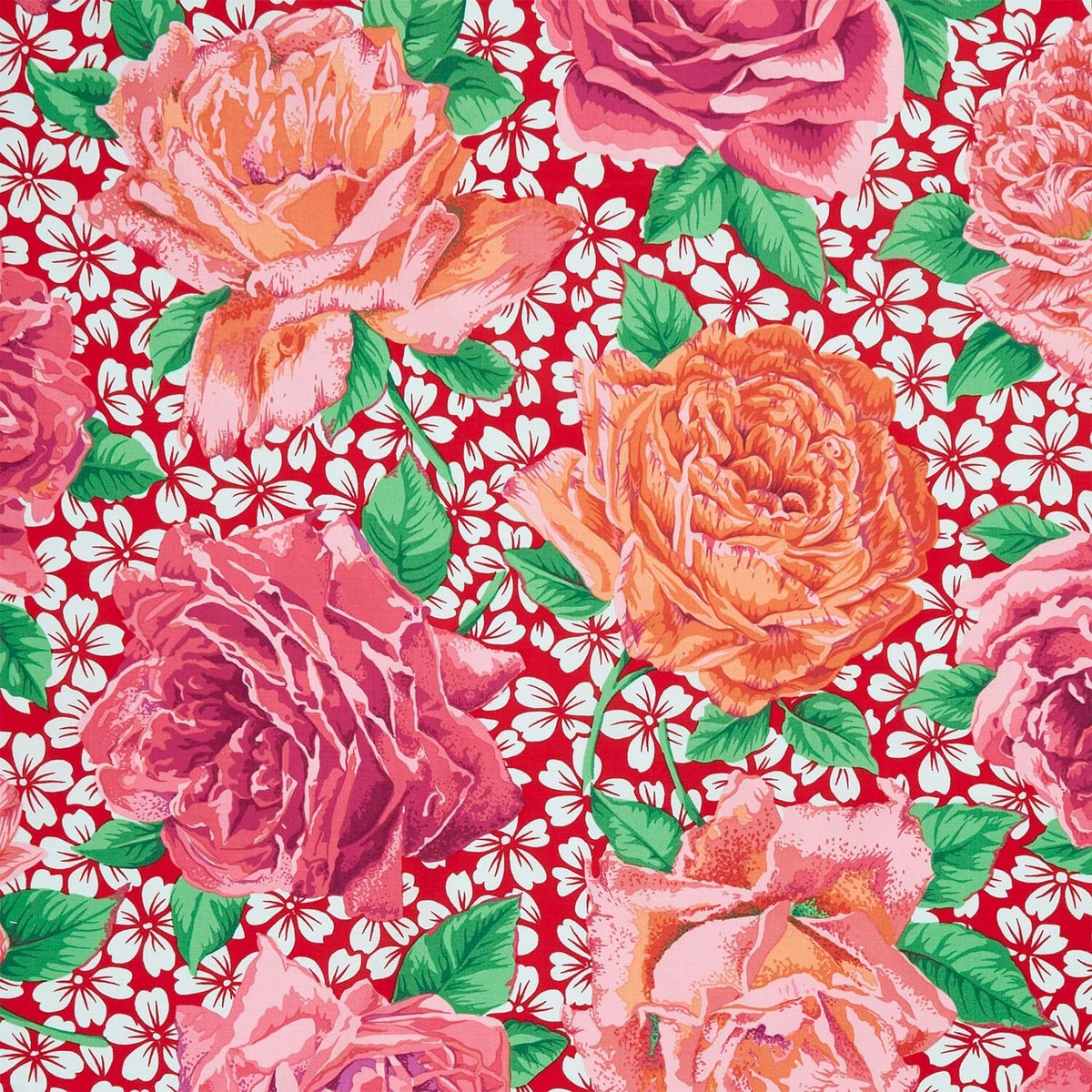 Kaffe Fassett Cotton Fabric - Rose Bloom Opera (FreeSpirit)
