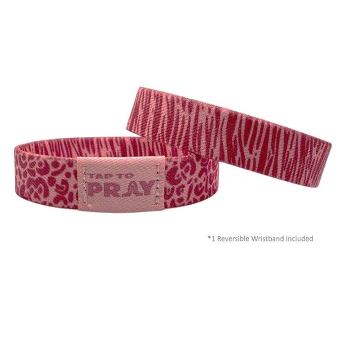 Tap To Pray Reversible Wristbands - Safari Rose