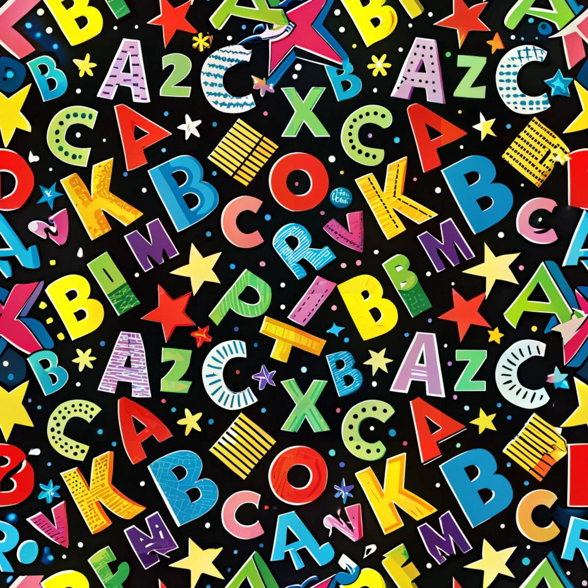 Back to School Pattern 15 Quilting Cotton Fabric