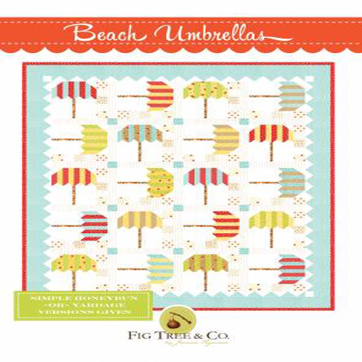 Beach Umbrellas Quilt Pattern