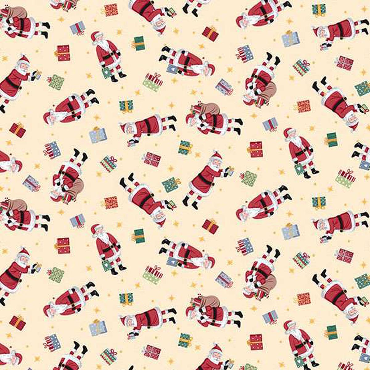 Makower Country Christmas - Santa Cream