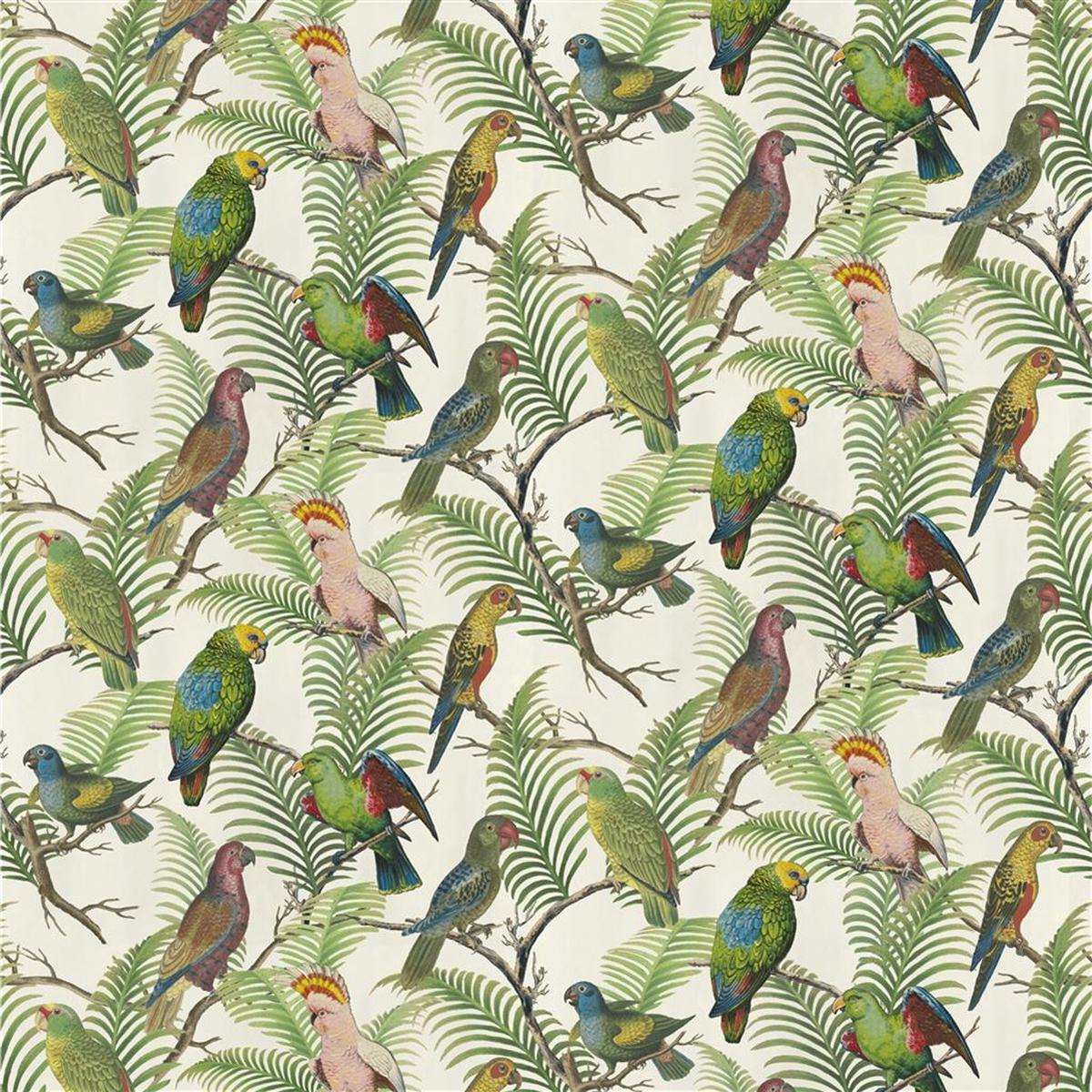 John Derian Parrot And Palm Azure