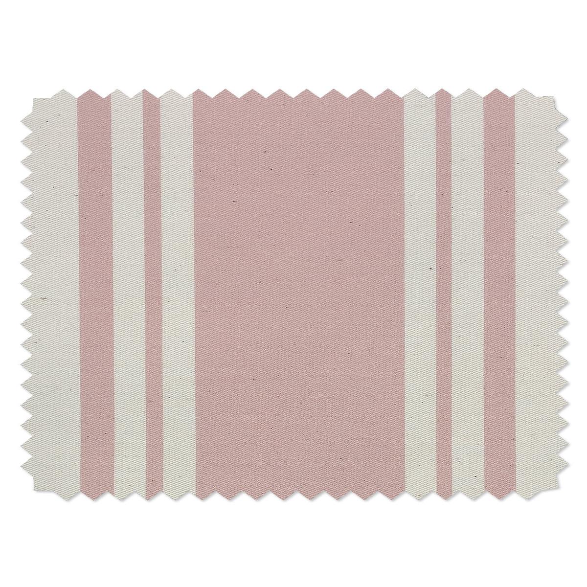 'Yorkshire Stripe' Organic Twill Fabric by Wallshoppe - Ballet Slipper
